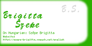 brigitta szepe business card